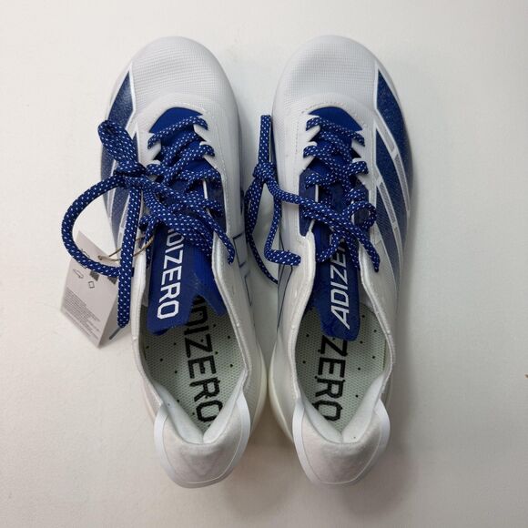 Adidas Adizero Electric Shoes Mens Size 8 White Blue Football Cleats IE6292 New main image 6